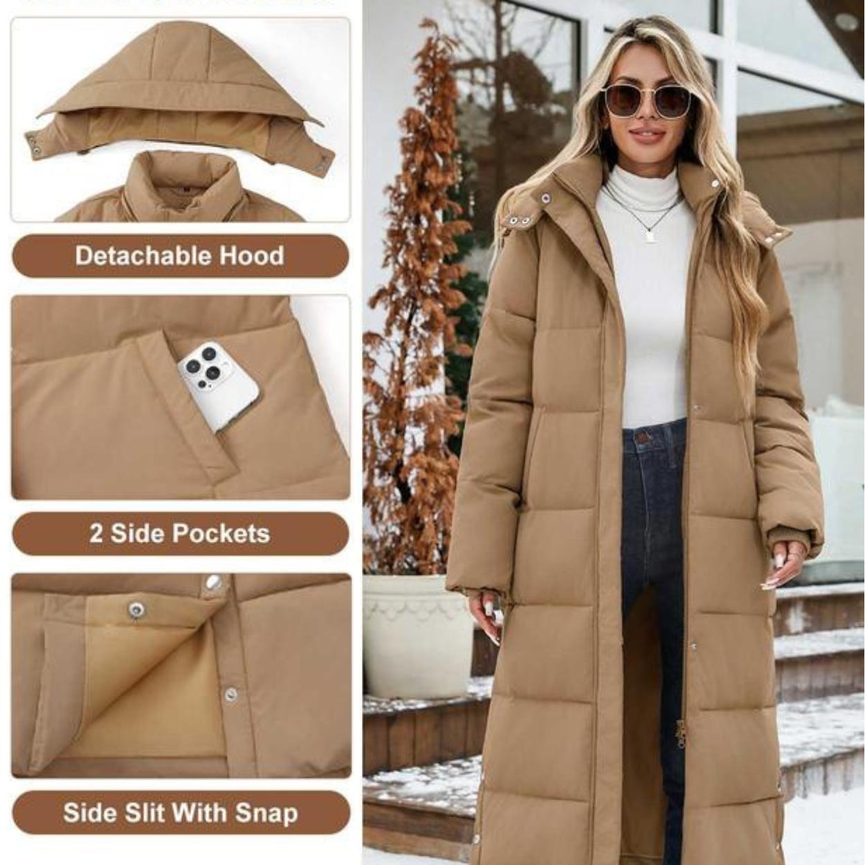 Puffer Trench Coat