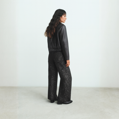 Flared Glitter Jeans