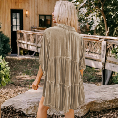 Velvet Babydoll Lounge Top