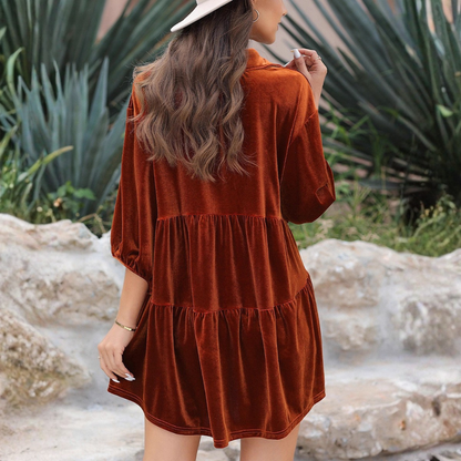 Velvet Babydoll Lounge Top